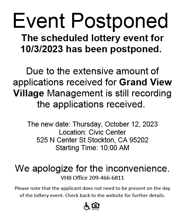 VHB GVV Postponed Notice